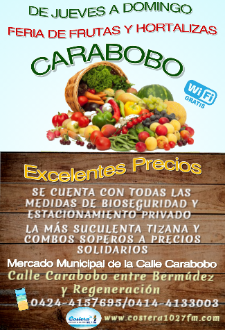 flyer feria de hortalizas